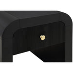 Artisto Ash Veneer End / Side Table in Black