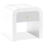 Artisto Ash Veneer End / Side Table in White