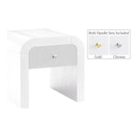 Artisto Ash Veneer End / Side Table in White