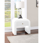 Artisto Ash Veneer End / Side Table in White