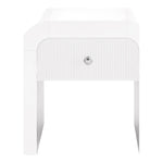 Artisto Ash Veneer End / Side Table in White