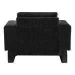 Madeline Chenille Fabric Upholstered Chair in Black