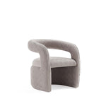 Corvette Velvet Lounge Chair in Dove