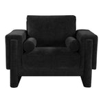 Madeline Chenille Fabric Upholstered Chair in Black