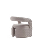 Corvette Velvet Lounge Chair in Dove