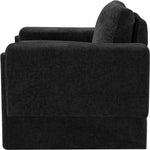 Madeline Chenille Fabric Upholstered Chair in Black