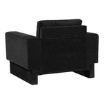 Madeline Chenille Fabric Upholstered Chair in Black