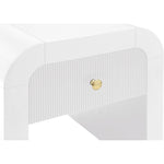 Artisto Ash Veneer End / Side Table in White