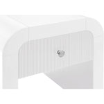Artisto Ash Veneer End / Side Table in White