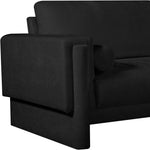 Madeline Chenille Fabric Upholstered Chair in Black