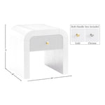 Artisto Ash Veneer End / Side Table in White