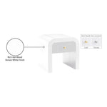 Artisto Ash Veneer End / Side Table in White