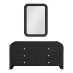Artisto Ash Veneer Frame Mirror in Black