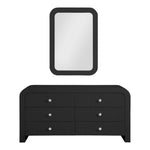 Artisto Ash Veneer Frame Mirror in Black