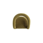 Corvette Velvet Lounge Chair in Olive Green