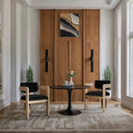 Sacha Velvet Upholstered Dining Chair in Black