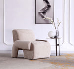 Verandah Chenille Lounge Chair in Beige