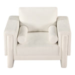 Madeline Chenille Fabric Upholstered Chair in Cream