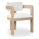 Sacha Velvet Upholstered Dining Chair in Cream