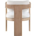 Sacha Velvet Upholstered Dining Chair in Cream