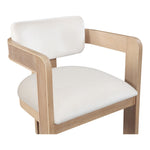 Sacha Velvet Upholstered Dining Chair in Cream