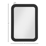 Artisto Ash Veneer Frame Mirror in Black