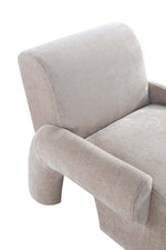 Verandah Chenille Lounge Chair in Beige