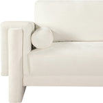 Madeline Chenille Fabric Upholstered Chair in Cream