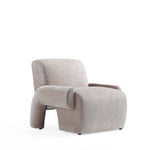 Verandah Chenille Lounge Chair in Beige