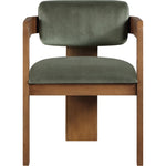 Sacha Velvet Upholstered Dining Chair in Green