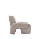 Verandah Chenille Lounge Chair in Beige