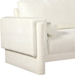 Madeline Chenille Fabric Upholstered Chair in Cream