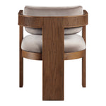 Sacha Velvet Upholstered Dining Chair in Taupe
