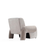 Verandah Chenille Lounge Chair in Beige