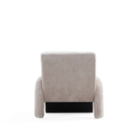 Verandah Chenille Lounge Chair in Beige
