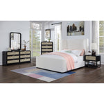 Sage Solid Wood And Natural Cane Wood Chest in Black