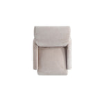 Verandah Chenille Lounge Chair in Beige