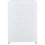 Sage Solid Wood And Natural Cane Wood Chest in White