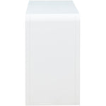 Sage Solid Wood And Natural Cane Wood Dresser in White