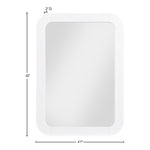 Artisto Ash Veneer Frame Mirror in White