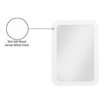 Artisto Ash Veneer Frame Mirror in White