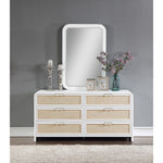 Sage Solid Wood Mirror in White