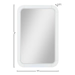 Sage Solid Wood Mirror in White