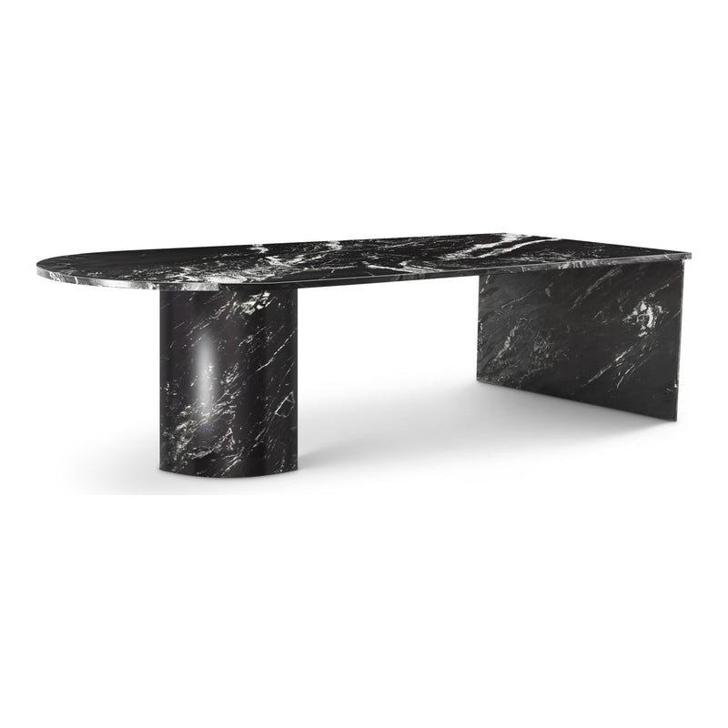 Salerno Marble Coffee Table in Black