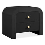 Artisto Ash Veneer Nightstand in Black