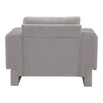 Madeline Chenille Fabric Upholstered Chair in Grey