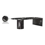 Salerno Marble Coffee Table in Black
