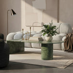 Salerno Marble Coffee Table in Green