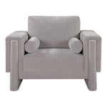 Madeline Chenille Fabric Upholstered Chair in Grey