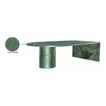 Salerno Marble Coffee Table in Green